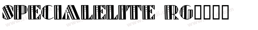 SpecialElite Rg字体转换